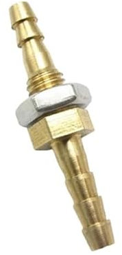 JINFEUGE 1 Raccordo per Tubo Flessibile da 4 Mm, Raccordo per Tubo Flessibile in Ottcon Spina, Giunto, Adattatore, per Gas Combustibile, Acqua/4Mm With 304 Nut