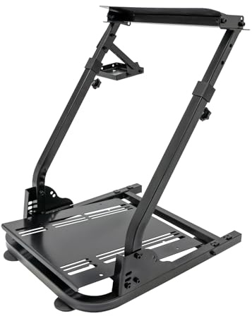 Xigner Faltbare Lenkradständer Rennlenkradständer Lenkrad Ständer Verstellbares Lenkradhalterung Racing Simulator Kompatibel mit Logitech G25, G27, G29, G920, G923; TX F458, T500RS, T3PA-PRO (F1/GT)