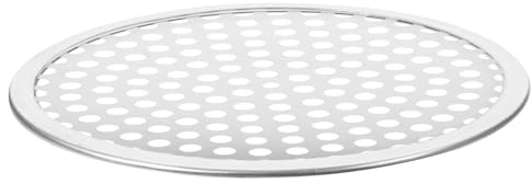 TOVINANNA 9-Inch Stainless Steel Pizza Pan Perforated Baking Tray with Mesh for Oven Baking and Household Pizza Preparation