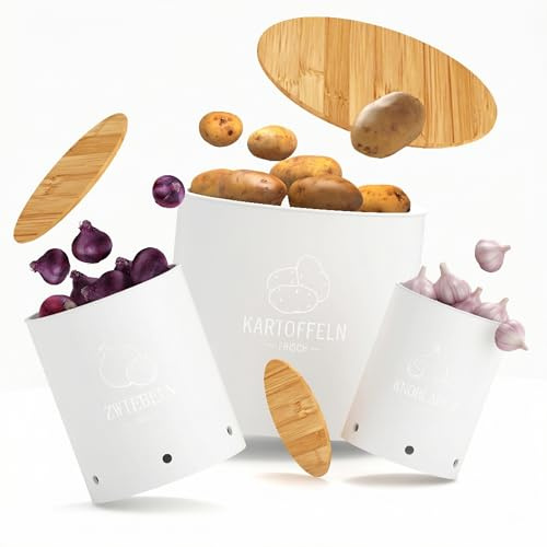 Homhut Kartoffel Aufbewahrungsbox 3er Set