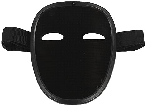 Thonlai LED-Maske mit Gestenerkennung für, Wiederaufladbare | ABS-Kunststoff, Wiederaufladbar über USB-C, 698 Stück 2121RGB-Perlen, 30 Statische und 40 Dynamische Bilder, Verstellbarer