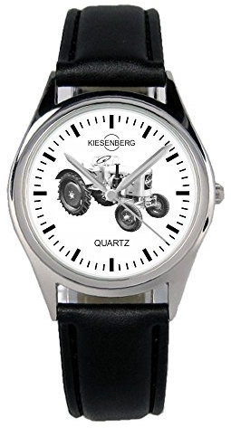 KIESENBERG Armbanduhr Eicher EKL 15 Trecker Traktor Fahrer Geschenk Artikel Idee Fan Damen Herren Unisex Analog Quartz Lederarmband Uhr 36mm Durchmesser B-1916