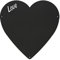 KalaMitica - Magnetic Chalkboard for Wall - Heart Shape, 33x33 cm, Charcoal Grey - Writable Magnetic Blackboard for Notes, Messages & Decor - Ideal for Home & Office