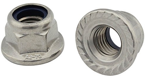Flanschmuttern mit Sperrverzahnung (selbstsichernd) - M8 - (20 Stück) - DIN 6926 - Edelstahl A2 (V2A) - Stopmuttern/Sicherungsmuttern - SC6926 | SC-Normteile®