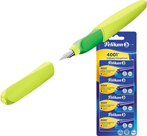 Pelikan Color Edition Twist (Neon Gelb, Füller + Patronen)