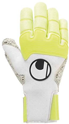 uhlsport Herren Pure Alliance Supergrip+ Reflex Handschuhe, weiß/Fluo gelb/Schwarz, 9.5