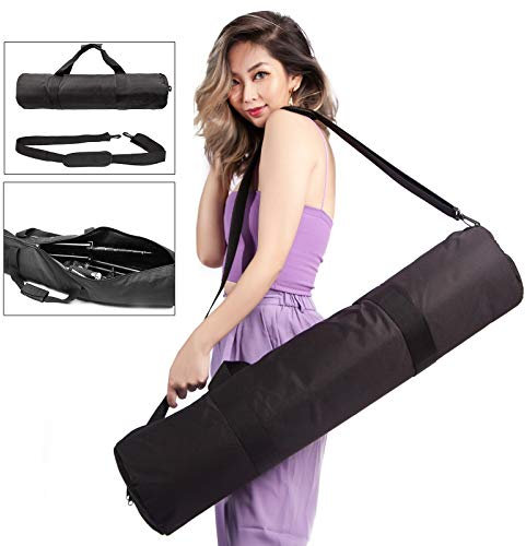 BOLLUMA Fotostudio Transporttasche 80cm mit Schultergurt und Griff für Lichtständer, Stativ, Studioschirm, Monolicht, LED-Licht, Blitz und andere Zubehör Schwarz Tasche Tragetasche für Lampenstativ