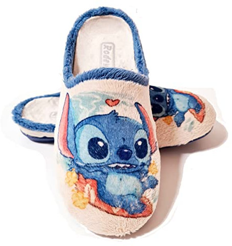 Zapatillas Ohana cómodas Mujer Andar por casa Fan Art Personaje Dibujos 37