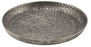 House Doctor 211230821, Tablett, Rattan, Mattschwarzes Finish, Aluminium