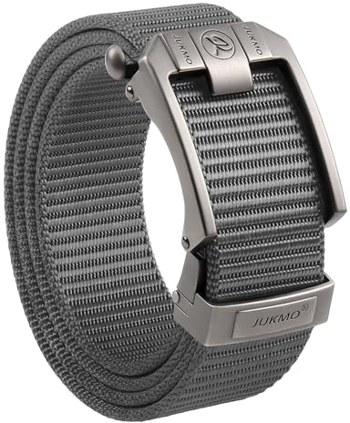 JUKMO Automatik Gürtel Herren, Nylon Taktischer Ratsche Gürtel