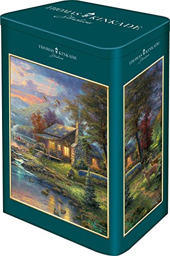 Schmidt Spiele Thomas Kinkade, Nature' Paradise, 500 Teile Puzzle in Einer Nostalgiedose
