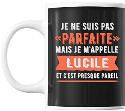 Mug Lucile pas parfaite mais presque pareil