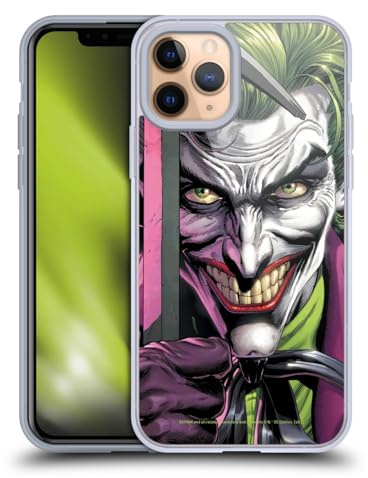 Head Case Designs Officially Licensed Batman DC Comics The Clown Three Jokers Gel Case [Military Grade Protection] Compatible With Apple iPhone 11 Pro