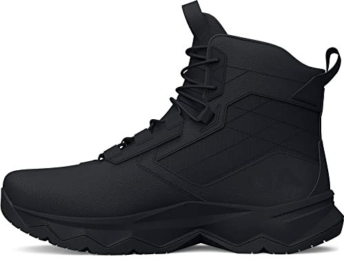 Under Armour Stellar G2 - Stivale militare e tattico da uomo, con lacci, 15,2 cm, colore: nero/nero/grigio passo, taglia 40, Nero, 26.0 cm