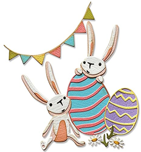 Sizzix Thinlits Die Set 15PK Bunny Games by Tim Holtz, 665850