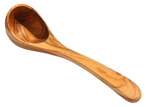 Küchenmaster Schöpflöffel aus Olivenholz | 30 cm lang | Suppenkelle Schöpfkelle Soßenkelle Servierlöffel | Praktische Küchenhelfer Kochgeschirr | Hygienisch, hitzebeständig und langlebig