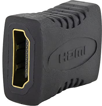 SeKi 85118 - Adattatore HDMI femmina a HDMI femmina; per prolunga; contatti dorati, colore: Nero