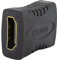 SeKi 85118 - Adattatore HDMI femmina a HDMI femmina; per prolunga; contatti dorati, colore: Nero