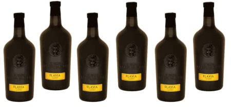 6 Bottles Italian FLAVIA 2021 Passerina Colli Aprutini Uve IGT by Vinum Hadrianum | Vino Macerato Colore Ambra (Orange Wine) | Affinato in Anfore di Argilla - (Each Bottle 750 ml)