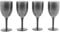 Cambridge Fête, 4 Verres à Vin 340ml, Verres en plastique dur sans BPA, Parfait pour l'extérieur, camping, fêtes, Réutilisables Incassables et Faciles à nettoyer, Diamant Gris, CM07651GEU7