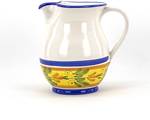 CEAR Céramique - Pichet à vin en céramique sicilienne de Caltagirone 1,5 l