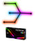 TOHETO RGB Wall Light, LED DIY Geometry Splicing Gaming Lights, Backlit Modular Wi-Fi Colour Changing Home Decor Lights Work with Alexa and Google Assistant for Game Room, Bedroom (6 Lines, Black)