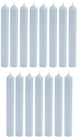 BUTLERS 15er Set Stabkerzen 18 x Ø 2cm unparfümiert -Rainbow- Spitzkerzen für Tischdeko, Tafelkerzen zur Dekoration Wohnzimmer Bad | Lange Kerzen Haushaltskerzen für Kerzenhalter