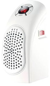 Calefactor de enchufe 400W | calefactor cerámico | Bajo consumo | Calefactor baño | Calefactor eléctrico | Calefactor pequeño