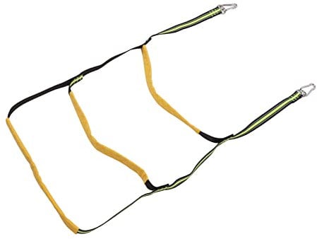 Inflatable Boat Ladder, Foldable Luminous 3 Steps Strong Load Bearing Portable Marine Rope Ladder for Inflatable Boat for Canoeing for Home for Swimming Pool