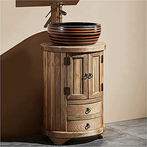 Waschtischunterschrank mit Waschbecken, Badezimmer-Waschbecken mit komplettem Sockel, Badezimmer-Waschtisch-Waschbeckenschrank, Aufbewahrungsmöbel, Badezimmer-Waschbeckenschrank-Se