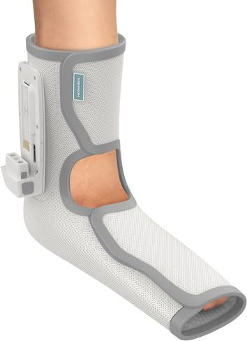 HoMedics Modulair Kompressions-Fußstützbandage - Fußmassagegerät mit Wärme, Fußgelenkstütze, Kompressionsmassage zur verbesserten Fußentlastung, Blutzirkulation & Muskelregeneration