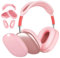 Kompatibel mit Apple Airpods Max Case, Silikon für Airpods Max Cover, Geeignet für Airpods Max Zubehör, Bezug für Ohrkissen + Bezug für Ohrenschützer + Bezug für Ohrbügel(Rosa)