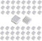 50 dissipatori di calore in alluminio, 8,8 x 8,8 x 5 mm, adatti per blocco di conduzione termica chip elettronico CPU, dissipatore di calore LED, ecc.