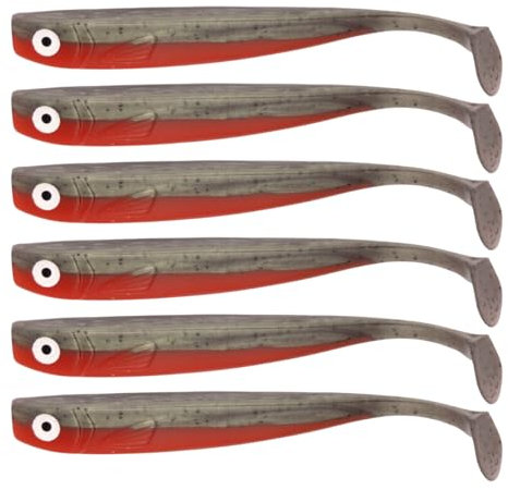 Zanderbait 12cm Törtel UV, Angelköder, Kunstköder, Zanderbait, Zanderköder, Softbait, Gummifisch, Gummiköder, Lieferumfang 6 Stück.
