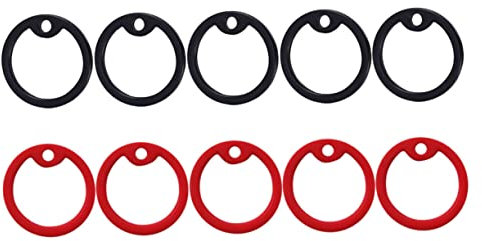 Parliky Pet Name Tag Ring Silencers 10 Pack Dog Tag Hoop Mute Rings Silicone for Dog Tag Silencing