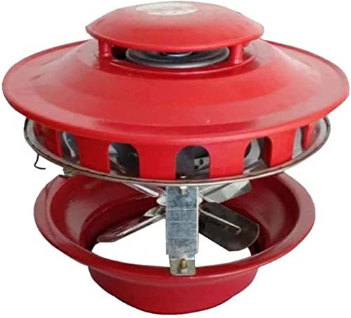 Holzofenventilator, Kaminventilator, 80 W, 4 Blätter, Kaminabluftventilator, Rauchabzug, Kaminzug, Kaminabluftventilator für Kamin, Grill, BBQ