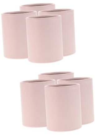 8 Pièces seau câlin pot de fleur caisse rangement bac à fleur cotillons gala mini-pots fleurs carton mini pots pour plantes boîtes en papier bouquet rond vase rond en papier rose DIYEAH