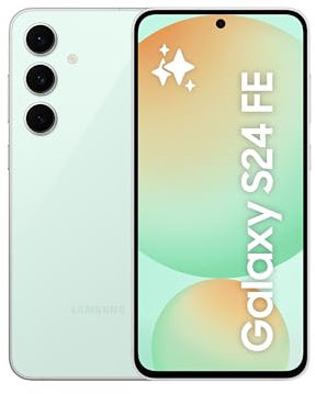Samsung Galaxy S24 FE 256GB Mint AI Smartphone ohne Vertrag, AI Handy mit Android 15, 8 GB RAM, 256 GB Speicher EU Version