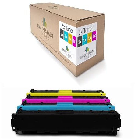 H.T. Toner 5X kompatibel für Canon I-Sensys MF631 MF632 MF634 MF635 MF636 ersetzt 045 / 045H XXL BK CMY Set