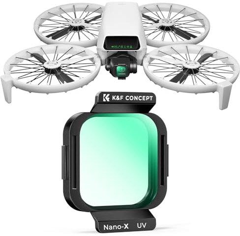 K&F Concept UV-Filter Kompatibel mit DJI Flip, UV Schutzfilter mit Multi Beschichtung HD Optical Glas Aluminium