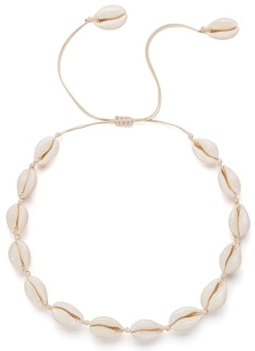 YEAMLTE Collar con Concha, Collar de Concha Mujer, Collars de Conche Colgante, Joyas de Conche, Joyas de Verano para Regalos de Cumpleaños y Vacaciones para Mujeres y Niñas (B)