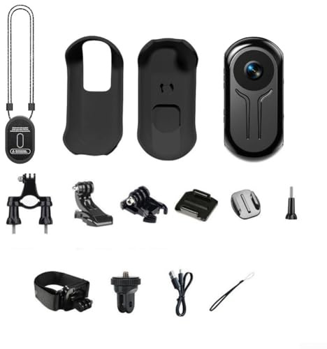 1080P Mini Body Camera, tragbare Action-Kamera für den Körper, kleine persönliche Camcorder, tragbare Patrol-Videoaufnahme, Camcorder, 120°-Weitwinkel-Objektiv (schwarz)