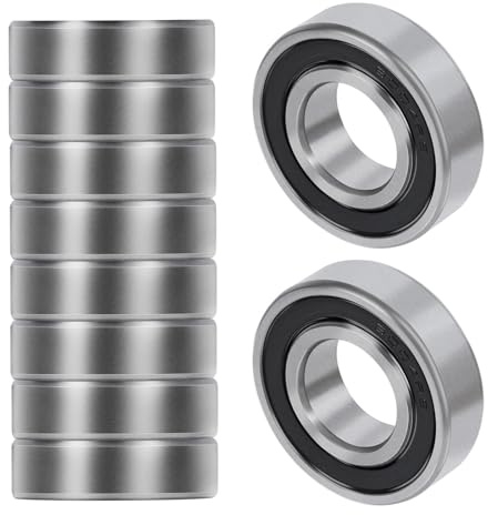 10 Stk 6004-2RS Rillenkugellager 20×42×12 mm doppelt abgedichtet | Stahlkugellager geeignet für 3D-Drucker, Drehvorrichtungen und DIY-Geräte