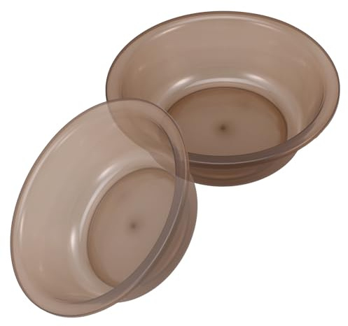 Ciieeo 2Pcs Small Round Plastic Wash Basins Thickened Household Washing Bowls for Face Cleaning and Kitchen Use, Multipurpose Hand Wash Basins Suitable for Camping and Bathroom
