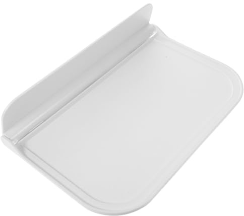 FELTECHELECTR Wandmontiertes Klappregal Weiß 30X20X2cm Kunststoffplatte für Bad und Küche zum Aufhängen von Handtüchern Kleidung und Mobiltelefonen