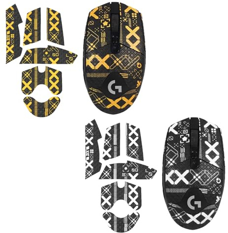 2 Stück Maus-Grip-Tape für Logitech G Pro X Superlight 2 | Rutschfeste Zuschnitte verbessern Halt und Kontrolle beim Gaming; Oberfläche vor dem Aufkleben reinigen.