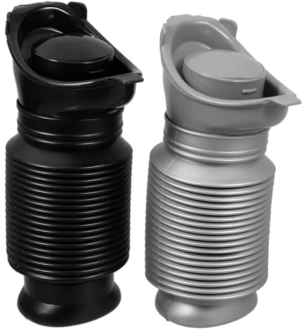 SILENRADAWN Urinoirs Portatifs 2pcs 750 Ml en Polypropylène pour Hommes et Femmes, Design Pliable Hygiénique, pour Camping et Longues Balades en Extérieur