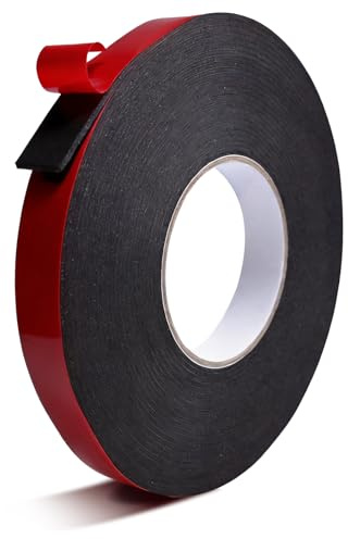 LumenPoles Doppelseitiges Klebeband, Extra Stark Klebeband, 20mm x 10m | 2mm Dickt, Wasserfest Montageband, Hochtemperaturbeständig Doppelklebeband, für Auto, Heimdekoration, Bürodekoration