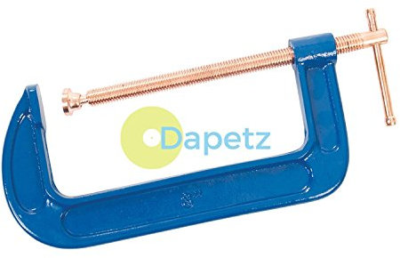 Dapetz® 8 G-Clamp 200mm Heavy Duty Cast Iron Frame – Strong, Corrosion-Resistant Professional Clamp for Metalworking, Woodworking, Carpentry DIY Projects – Blue