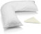 EGYPTO Orthopaedic V Pillow with pillowcase – Soft & Breathable – Anti-Allergy V Shaped Pillows for Neck & Back Support – Nursing, Pregnancy & Post Surgery Support Triangle Pillow (Cream)